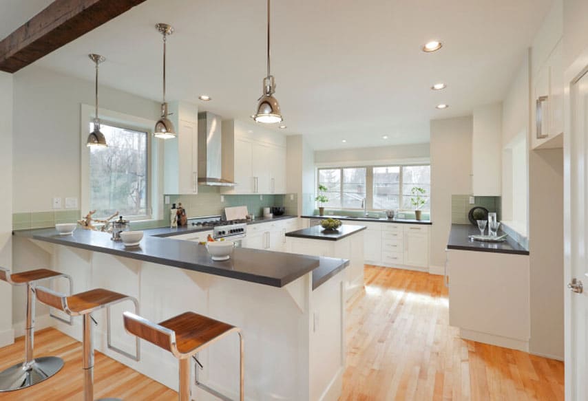 G Shaped Modular Kitchen